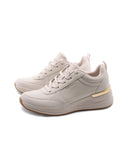 Fine shine sneaker zeppa da donna