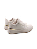 Fine shine sneaker zeppa da donna