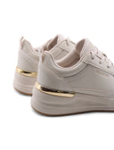 Fine shine sneaker zeppa da donna