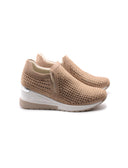 Malena sneaker a calza donna con strass