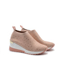 Malena sneaker a calza donna con strass
