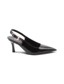 Décolleté slingback in vernice da donna
