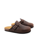Sabot in vera pelle da uomo