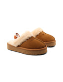 Zoccolo platform con pelo ed elastico