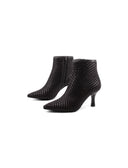 Ankle boot intrecciato da donna