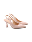 Décolleté slingback in vernice da donna