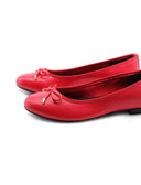 Ballerina vegan da donna con fiocco