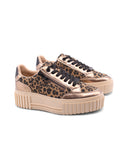Sneaker platform vegan animalier donna