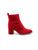 Ankle boot vegan in microfibra con zip