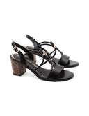Sandalo vegan con tacco da donna