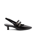 Décolleté slingback vegan in vernice