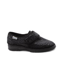 Pantofola con velcro da donna