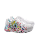 Spread The Love sneaker con cuori donna