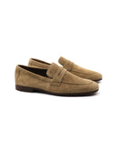 Mocassino scamosciato elegante uomo