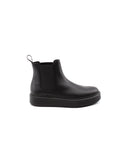 Beatles da donna in vera pelle nera