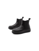 Beatles da donna in vera pelle nera