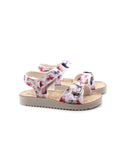 Sandalo made in Italy bimba con stampa