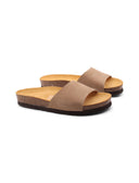 Ciabatta a fascia donna in pelle