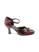 Décolleté bordeaux con fiocchetto donna