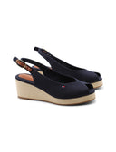 Sandali espadrillas con zeppa da donna