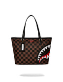 Peeking Character Check Tote borsa
