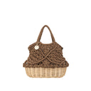 Borsa mare con fondo in paglia