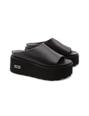Nancy 3457 ciabatta nera con zeppa