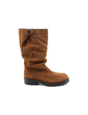 Stivale biker scamosciato da donna