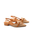 Ballerina slingback con morsetto bambù