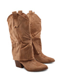 Stivale texano con risvolto da donna