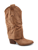 Stivale texano con risvolto da donna