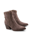 Stivaletto texano con borchie da donna