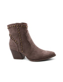 Stivaletto texano con borchie da donna