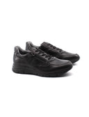 Sneaker in vera pelle con zip uomo