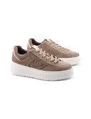 Sneaker platform scamosciata da donna