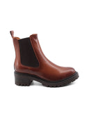 Chelsea in pelle con tacco da donna