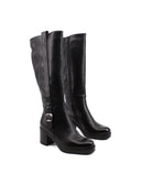 Stivale alto con tacco da donna