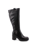 Stivale alto con tacco da donna