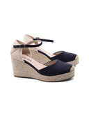 Espadrillas con zeppa in corda da donna