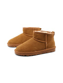 Stivaletto scamosciato con pelo donna