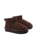 Stivaletto platform scamosciato donna