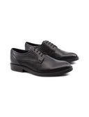 Scarpa derby nera in pelle da uomo