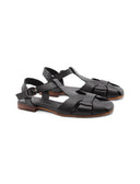 Sandalo ragnetto in vera pelle da donna
