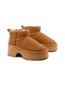 Stivaletto con tacco e plateau donna