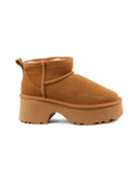 Stivaletto con tacco e plateau donna