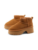 Stivaletto con tacco e plateau donna