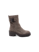 Combat boot scamosciato da donna
