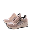 Sneaker zeppa con zip da donna