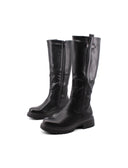 Stivale biker alto da donna