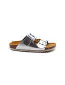 Ciabatta laminata a doppia fascia donna